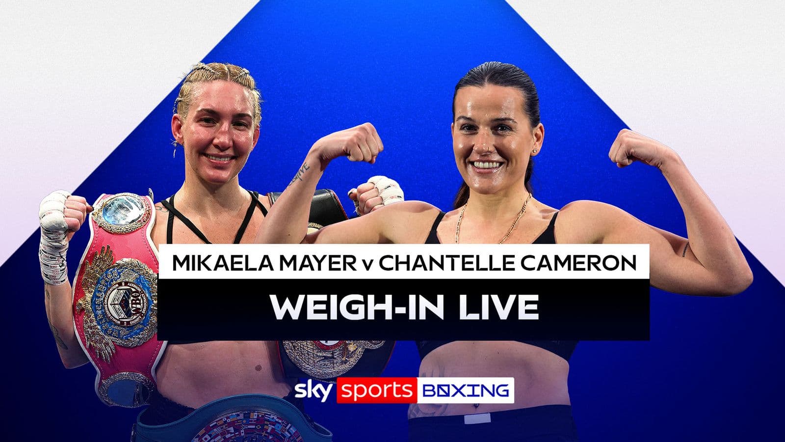 Mikaela Mayer vs Chantelle Cameron: Free live stream of weigh-in ahead of Saturday's super welterweight titles in Birmingham