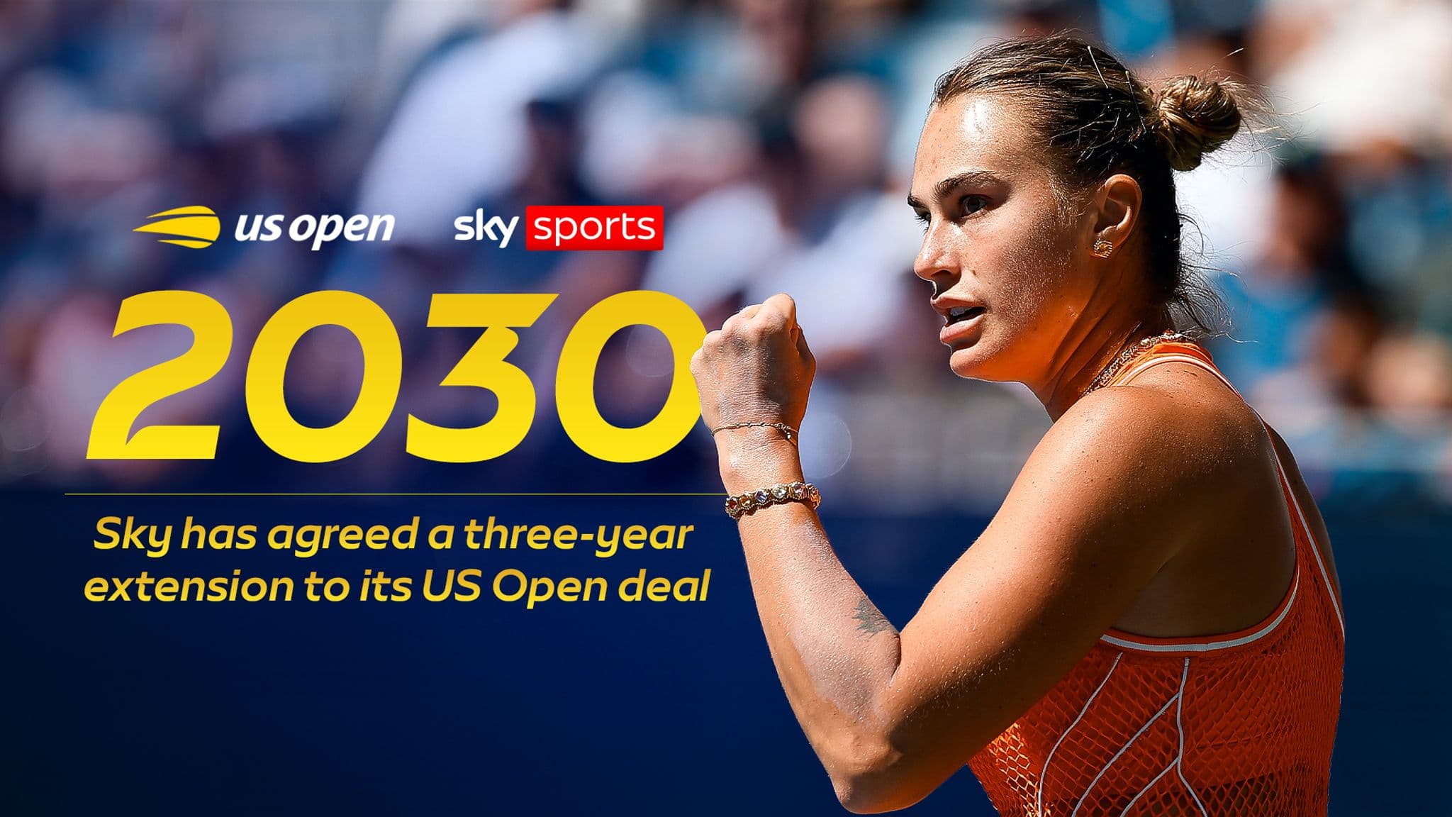 Sky has agreed a three-year extension to its US Open deal