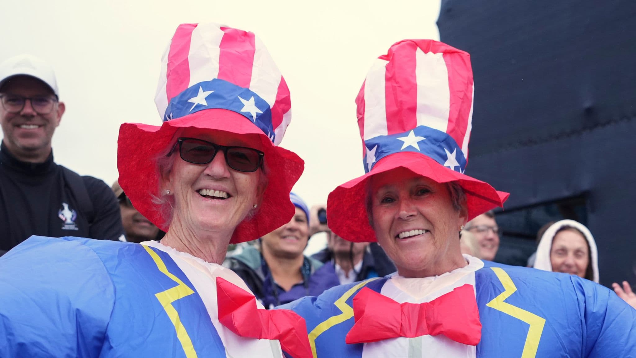 Costumes linked to both teams were on display in a colourful grandstand