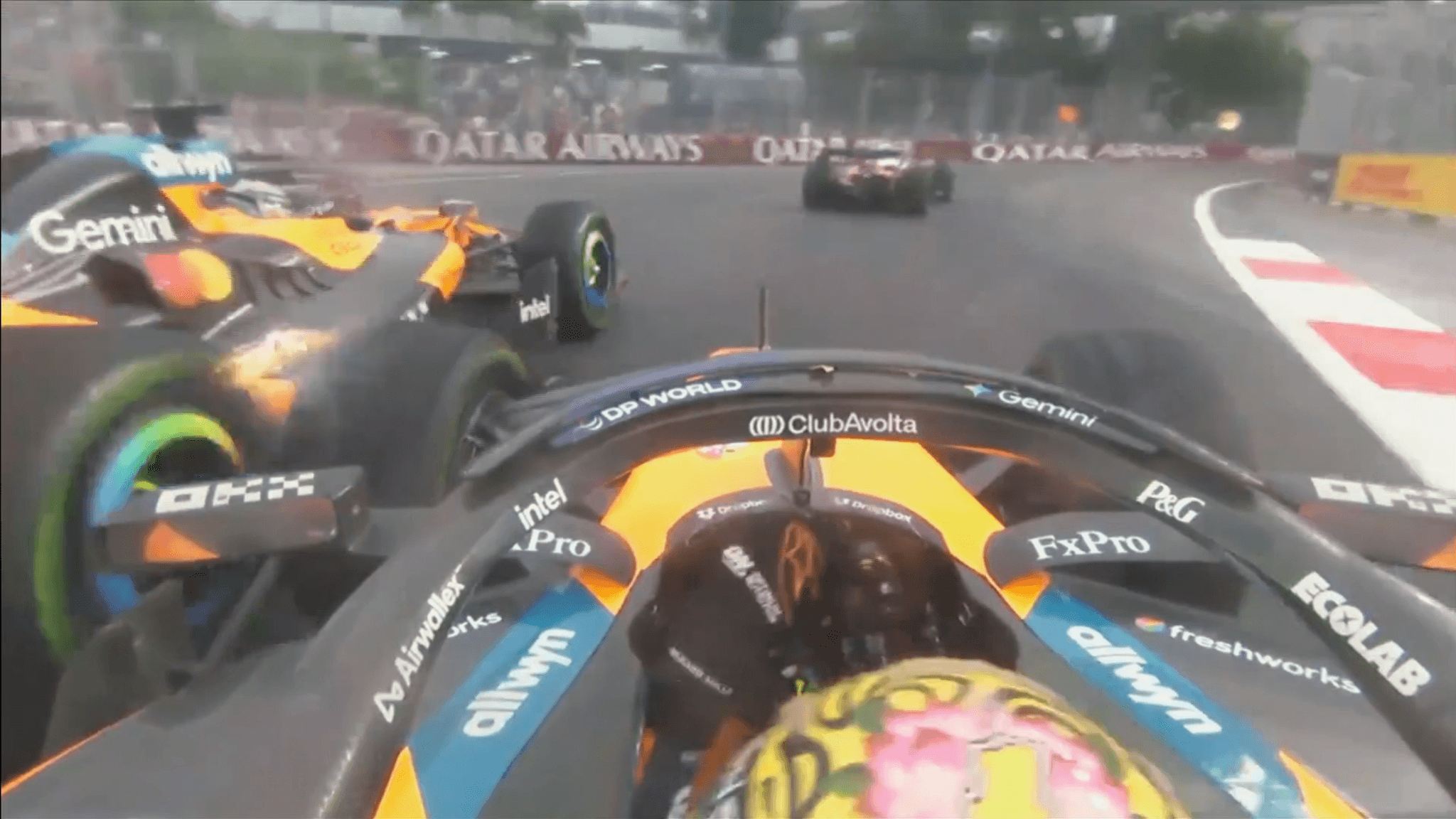 Norris thought he was in position to pass his team-mate Piastri