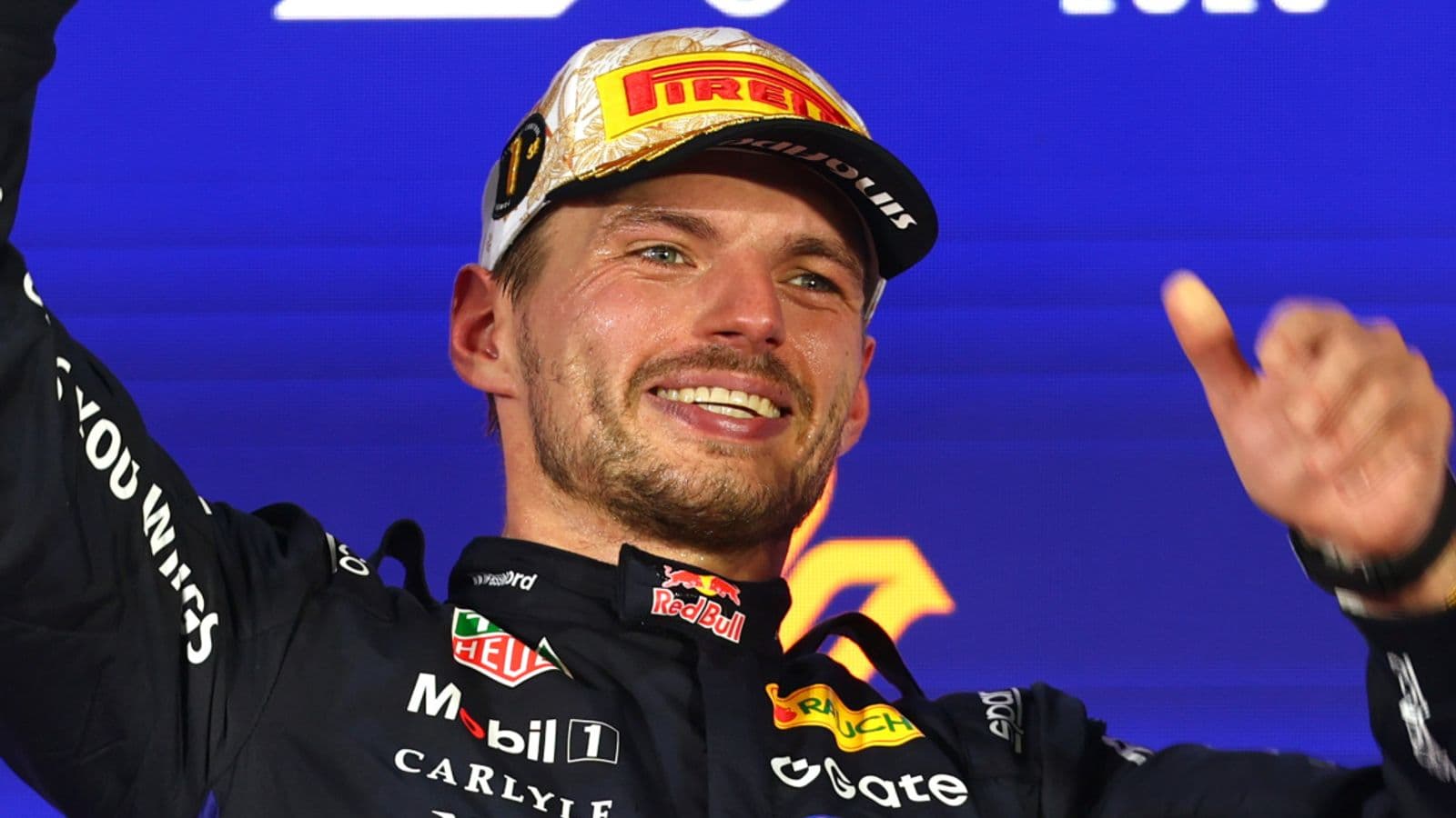 Singapore GP: Max Verstappen wins event for first time in F1 career ahead of Charles Leclerc as Lewis Hamilton apologises for strategy