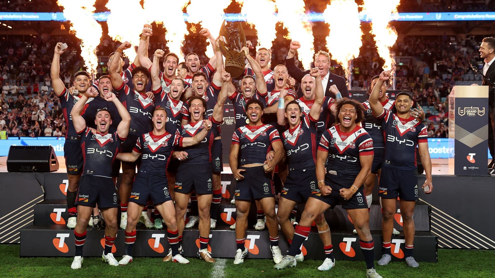 NRL Grand Final: Daly Cherry-Evans kicks crucial drop goal as Sydney Roosters hold on by one point to break Newcastle Knights hearts